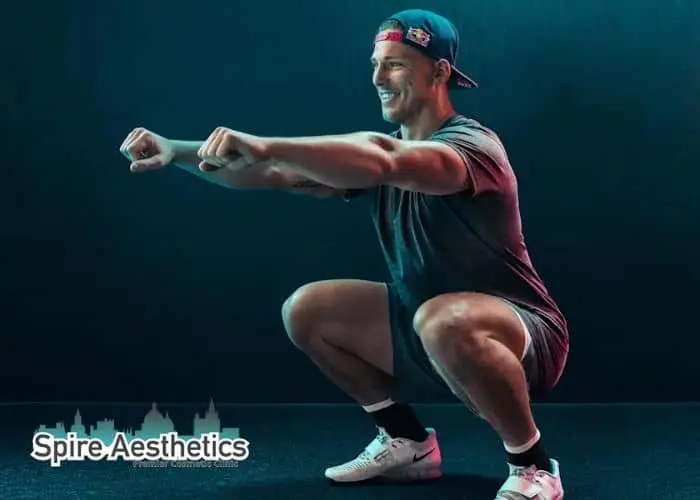 Image of man build leg muscle London through exercise